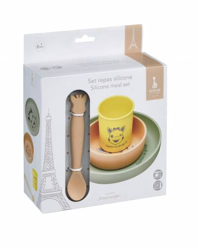 Sophie Giraffe Silicone Meal Set