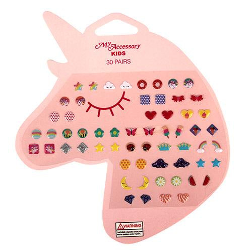 Unicorn 30 Day Stick On Earrings