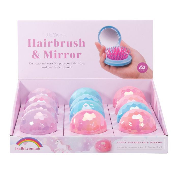 Jewel Compact Hair Brush