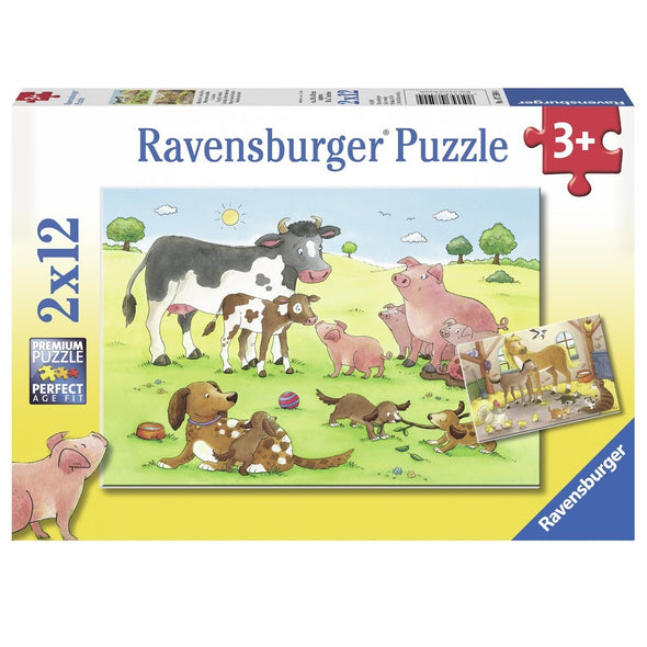 2 x 12 pc Puzzle - Animal's Children