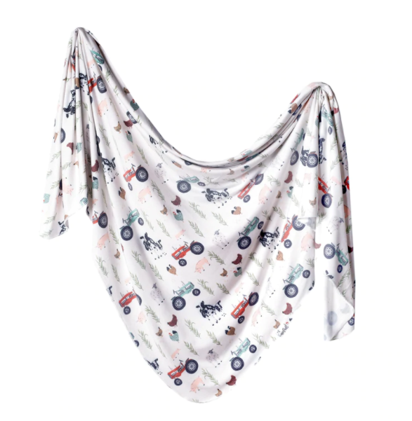 Knit Swaddle Blanket - assorted