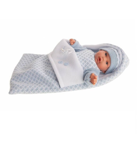 Doll 30cm - Kika in Blue Sleeping Bag with Sound