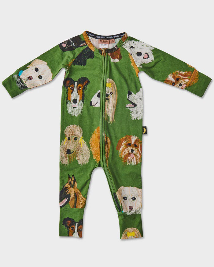 Dog Park Organic Long Sleeve Romper