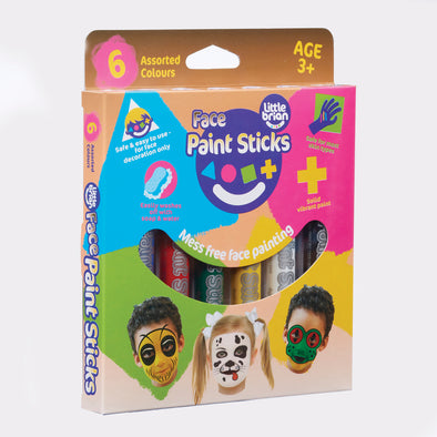 Face Paint Sticks 6 Assorted Colours