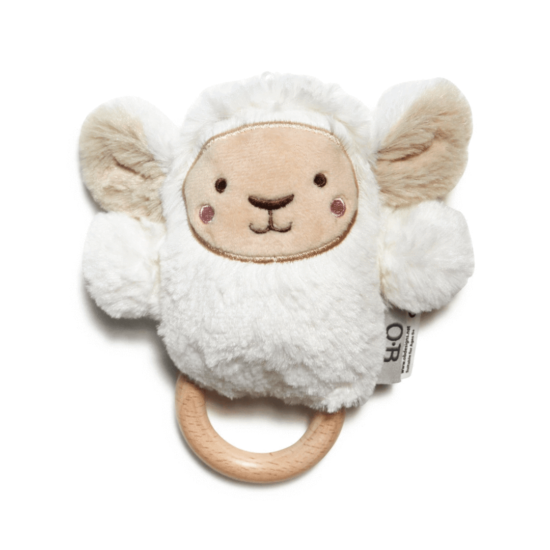 Lee Lamb Wooden Teething Rattle