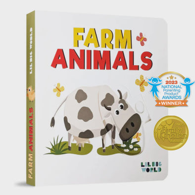 Lil Big World Board Book - Farm Animals