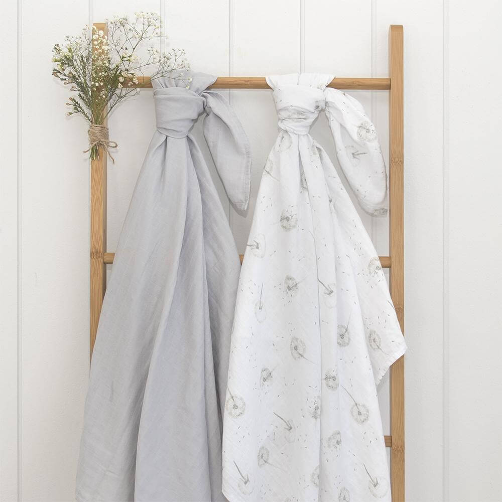 Organic Muslin Swaddles 2pk