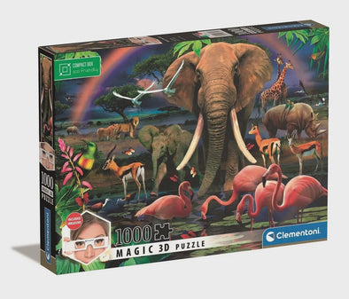 1000 pc Puzzle - Magic 3D African Savannah