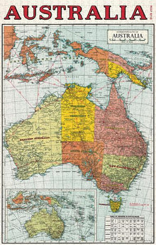 500 pc Vintage Puzzle - Map of Australia