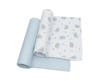Jersey Swaddle Wraps - 2 pk assorted