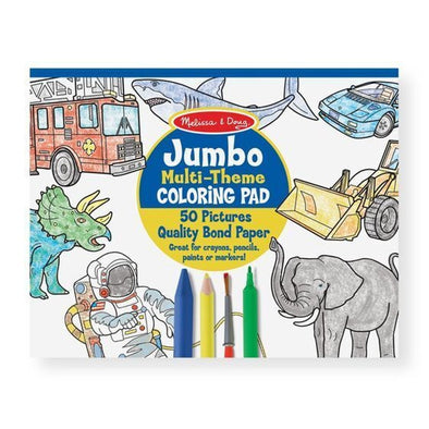 Jumbo Multi-Theme Colouring Pad