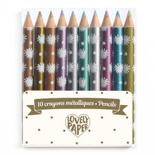 Lovely Paper Metallic Pencils Set of 10