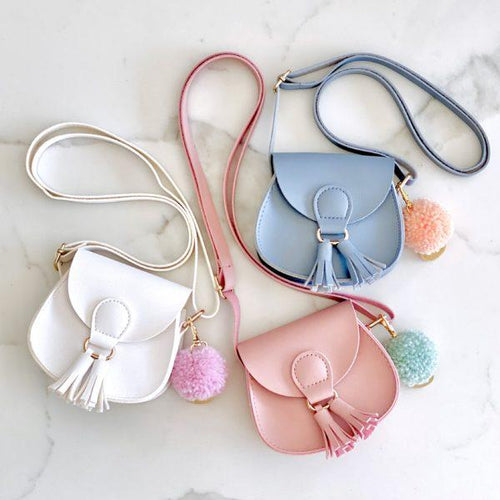 Milly Small Shoulder Bag with Pom Pom