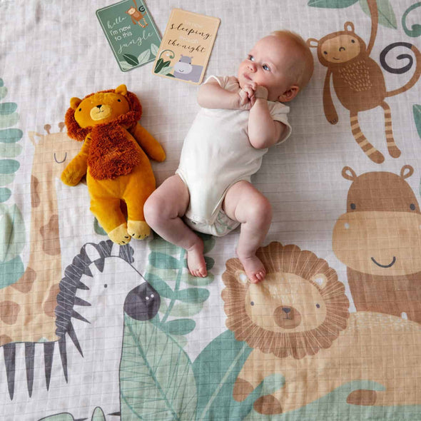 Cotton Muslin & Baby Milestone Photo Cards