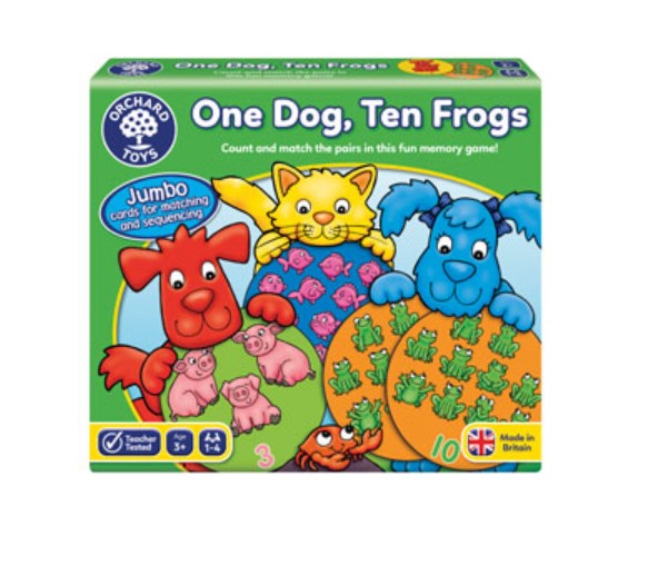 One Dog, Ten Frogs