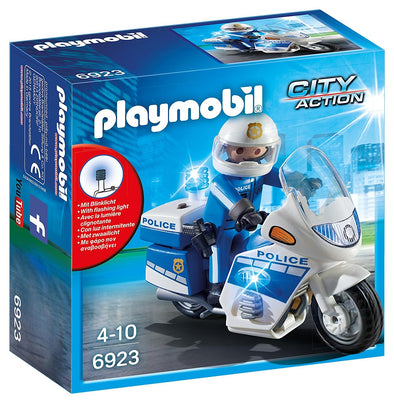 City Action - Police Bike with LED Light 6923