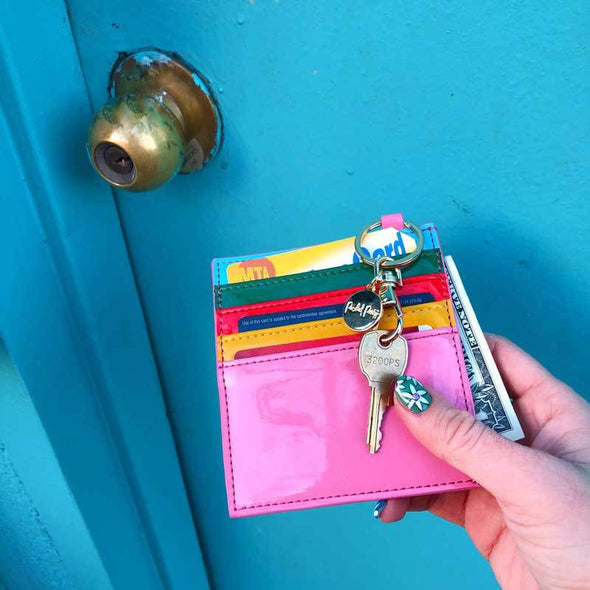 Rainbow Bright Card Holder Keychain