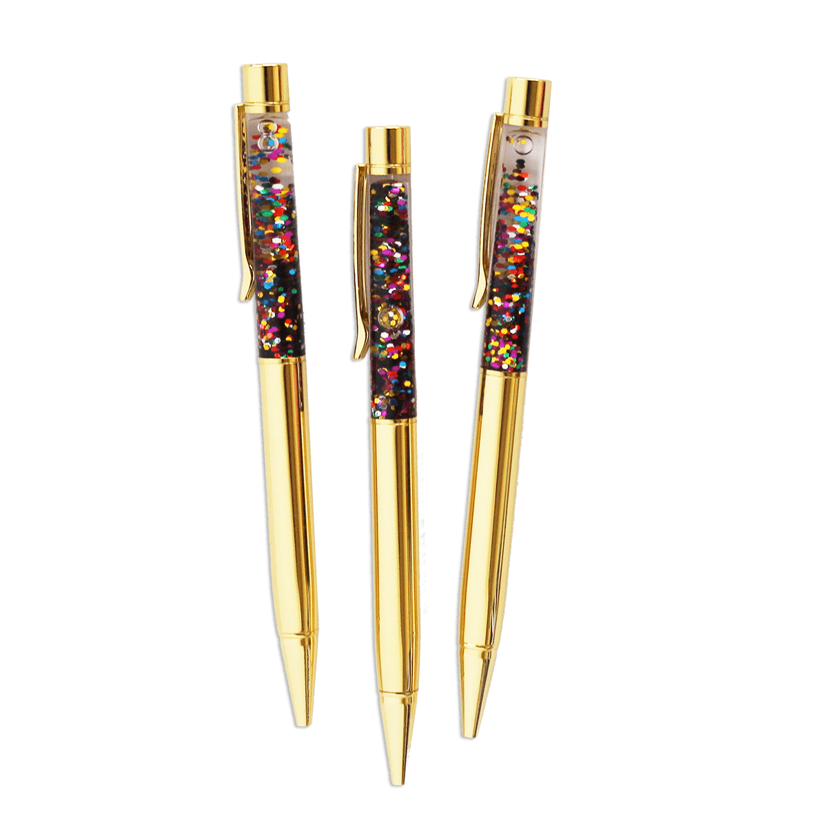 To The Point Set of 3 Confetti Pens