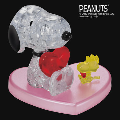 34 Pc Crystal Puzzle - Peanuts Collection Snoopy Hug Heart