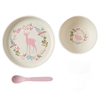 Bamboo 4-Piece Dinner Set