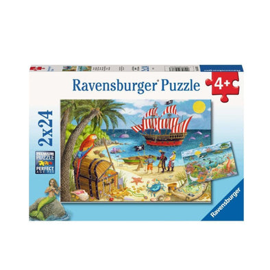 2 x 24 pc Puzzle - Pirates and Mermaids