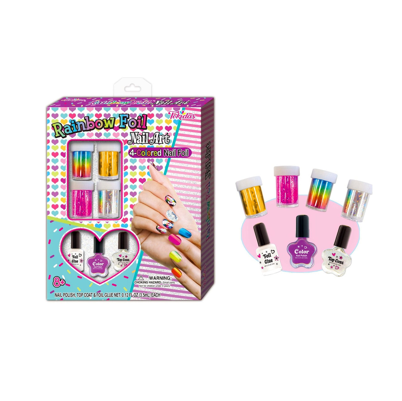 Rainbow Foil Nail Art Kit