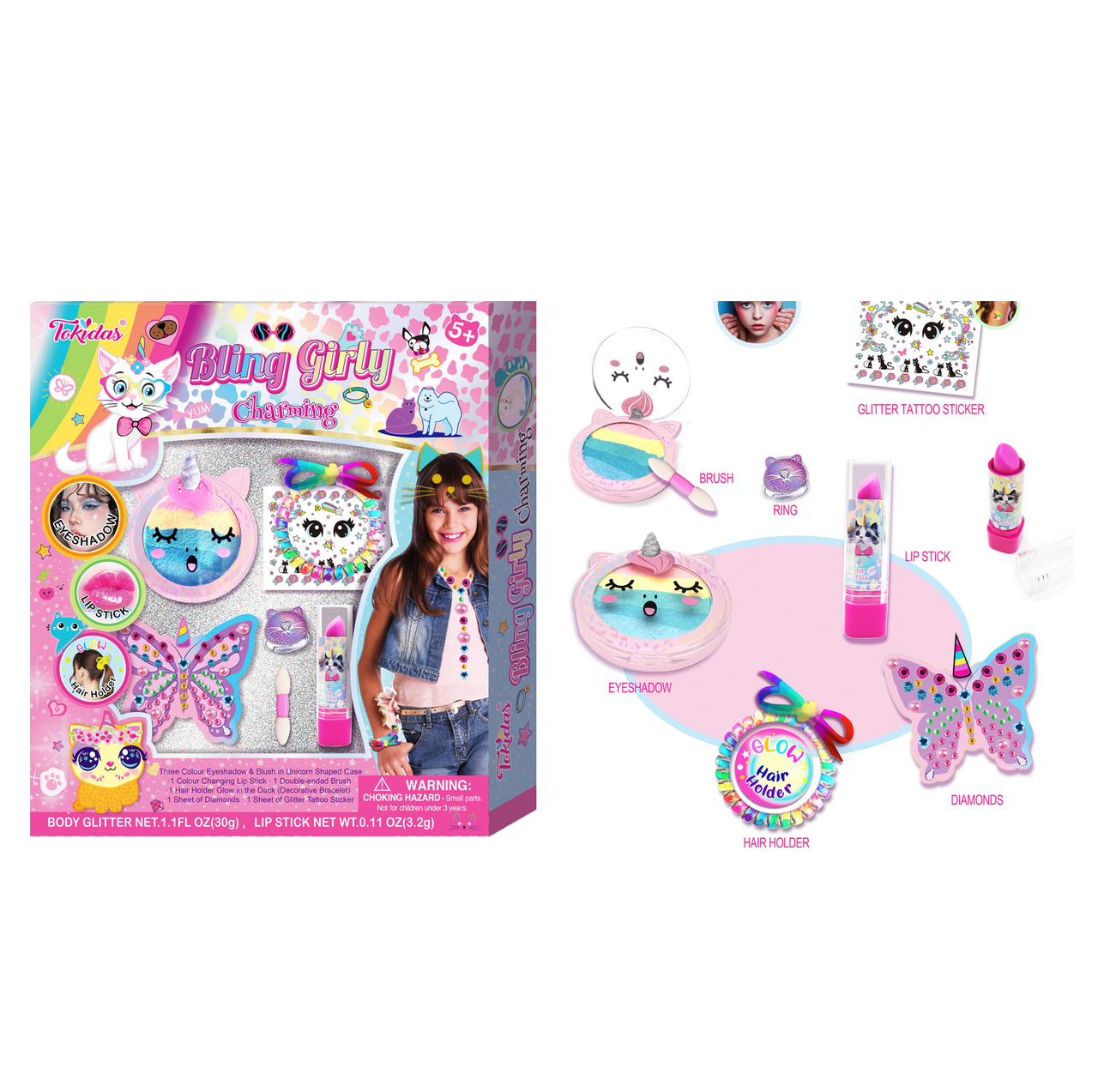 Blingy Girly Charming Set