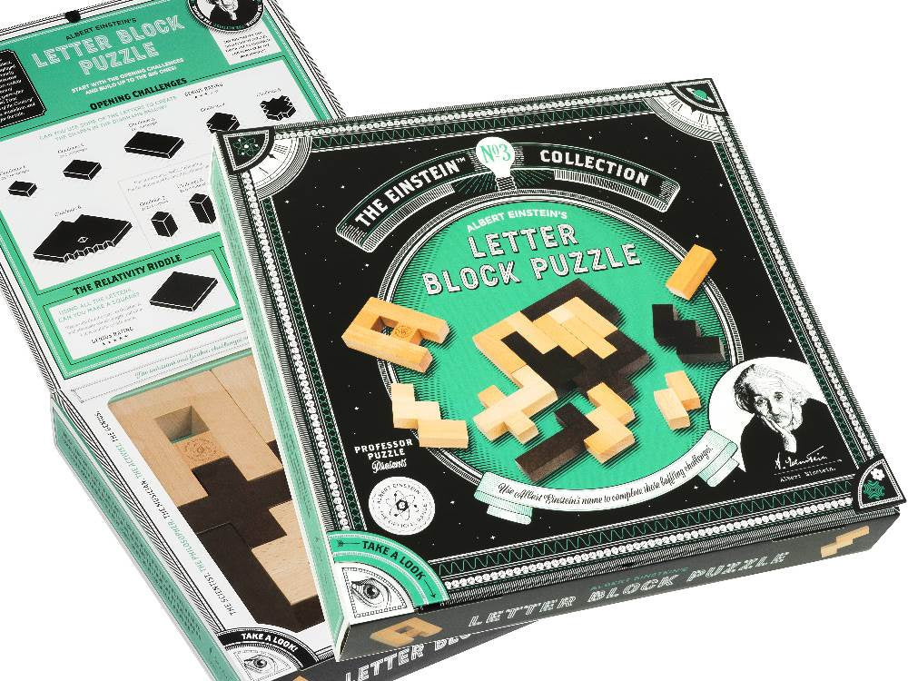Einstein's Letter Block Puzzle