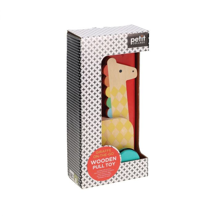 Giraffe on-the-go Wooden Pull Dog
