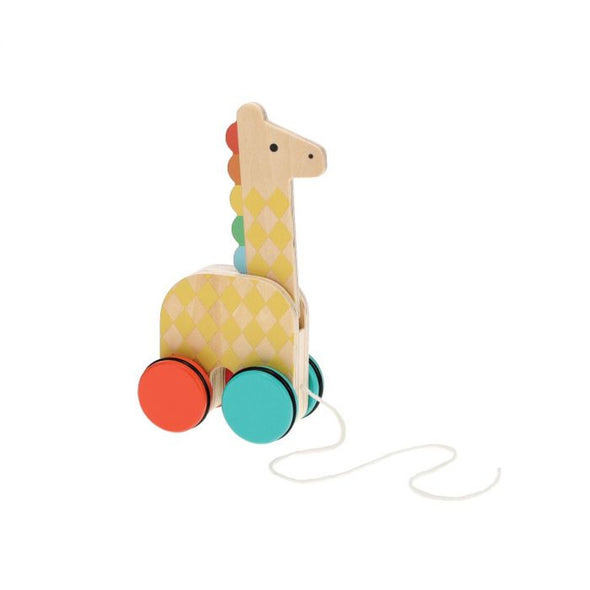 Giraffe on-the-go Wooden Pull Dog