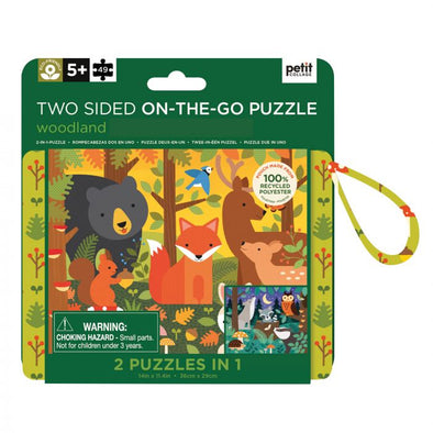 Two-sided on-the-go Puzzle - Woodland
