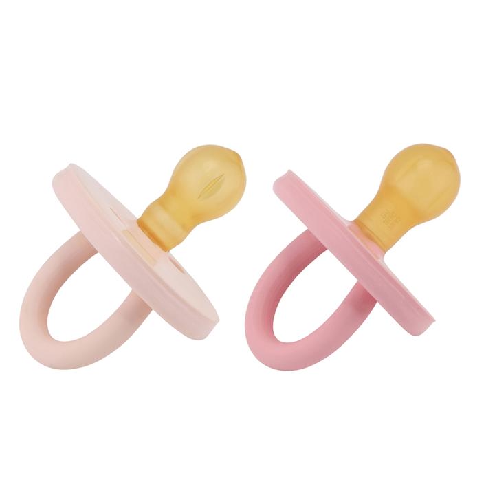 Natural Rubber Pacifiers 2 pack - Round Dummies (3-36m)