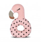 Franny Flamingo Organic O-Rattle