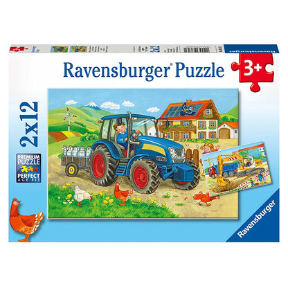 2 x 12 pc Puzzle - Hard at Work