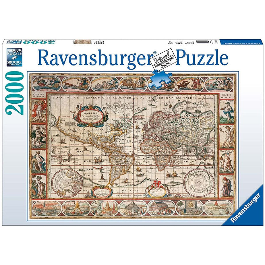 2000 pc Puzzle - Map of the World 1650