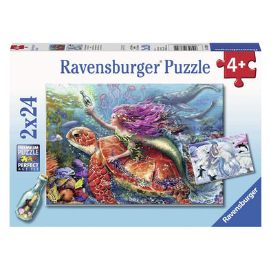 2 x 24 pc Puzzle - Mermaid Adventures