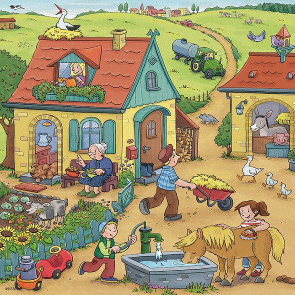 3 x 49 pc Puzzle - On The Farm