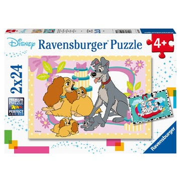 2 x 24 pc Puzzle - Disney's Favourite Puppies