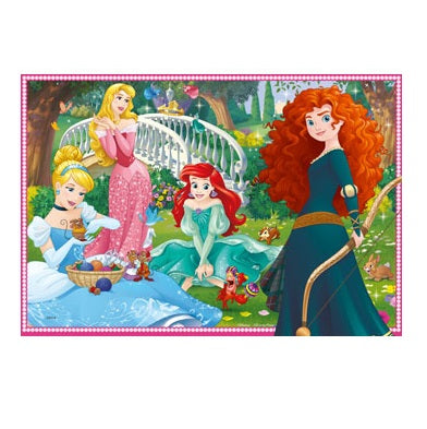 2 x 12 pc Puzzle - In The World of Disney Princesses