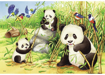2 x 12 pc Puzzle - Sweet Koalas and Pandas