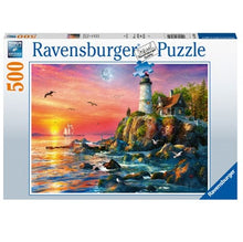 500 pc Puzzle - Lighthouse At Sunset