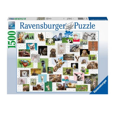 1500 pc Puzzle - Funny Animals Collage