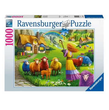 1000 pc Puzzle - Colourful Wool