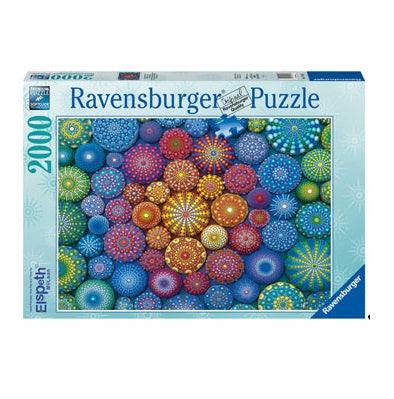 2000 pc Puzzle - Radiating Rainbow Mandalas