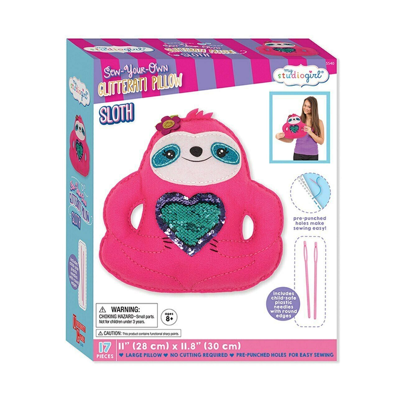 Sew Your Own Glitterati Pillow Sloth