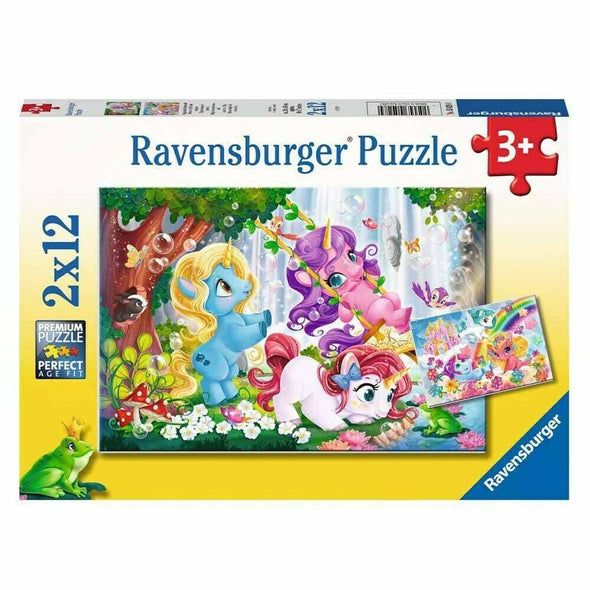 2 x 12 pc Puzzle - Unicorns at Play