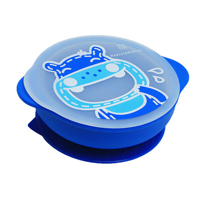 Self Feeding Suction Bowl with Lid