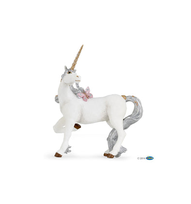 Silver Unicorn Figurine
