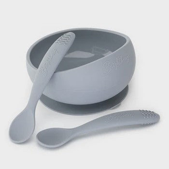 Silicone Suction Bowl Set with Two Spoons