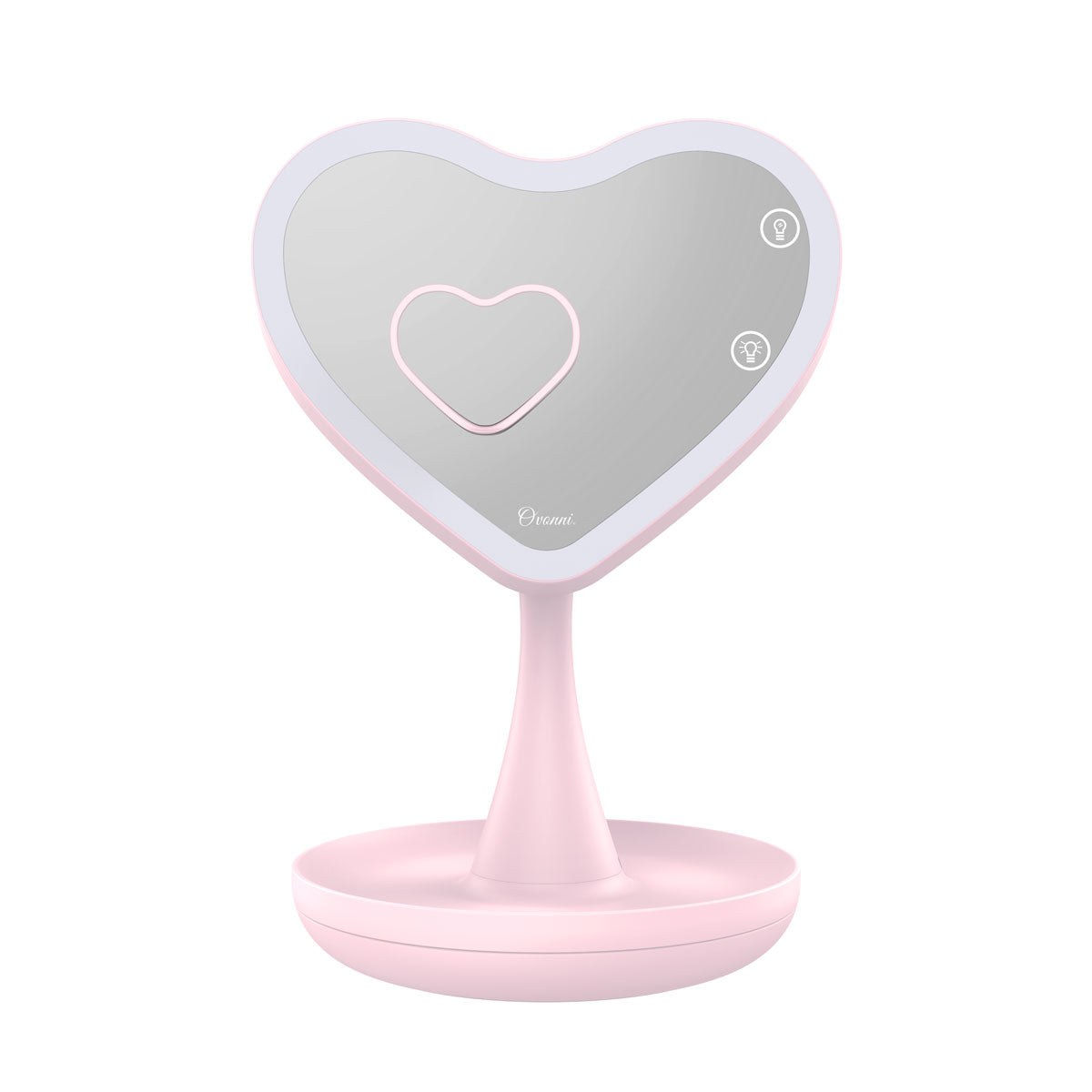 LED Vanity Mirror Glowing Heart
